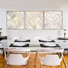 Современная картина HAOCHU минималистичный рисунок на холсте настенное искусство геометрический абстрактный фон дизайн печать картина для гостиной коридора дома сделай сам
