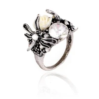 miara l vintage resin flower ring a hair on behalf of trade fashion ring jewelry for girls
