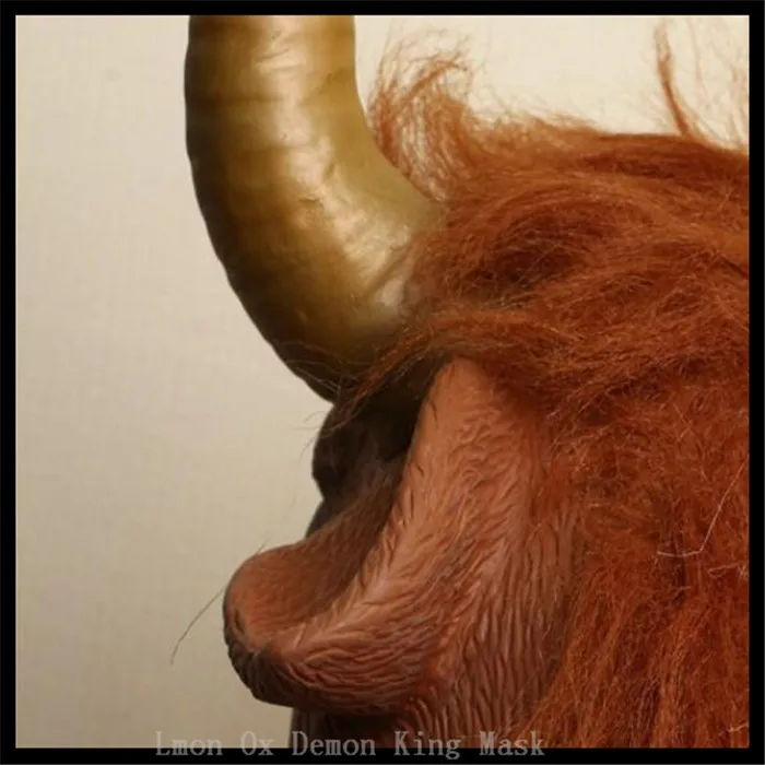 Новинка маска из бычьей коровы и дьявола Рог ужасная коровьей кожи новинка