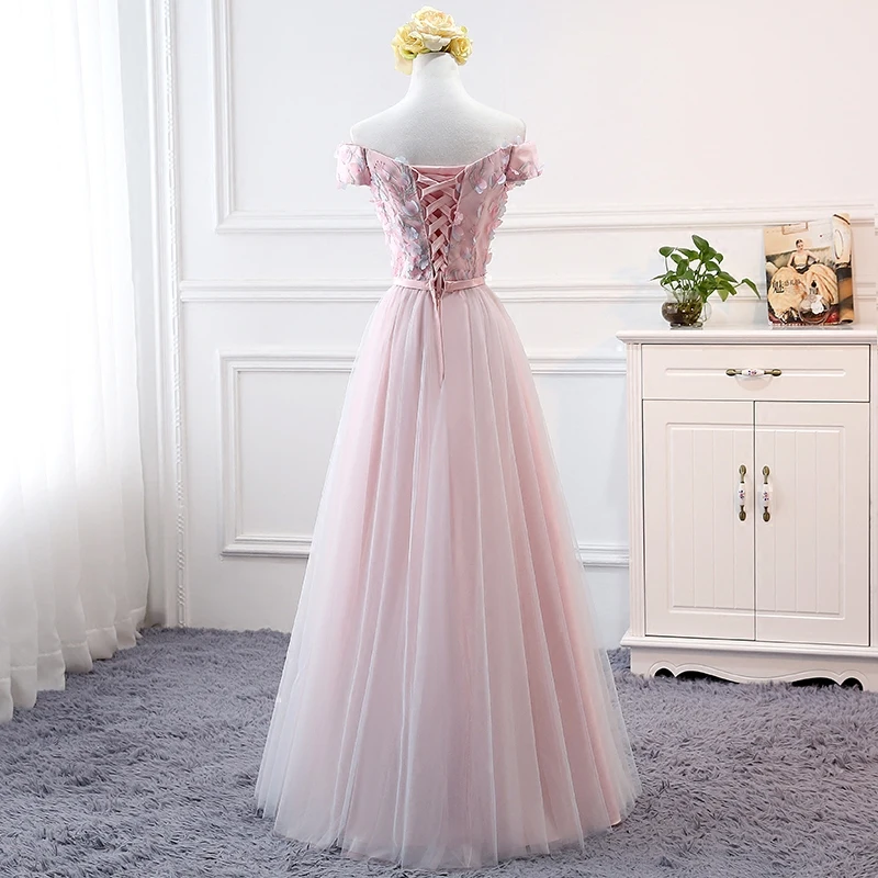 Beauty Emily розовые платья из органзы для свидетельницы (подружки невесты) 2020 appeus A Line