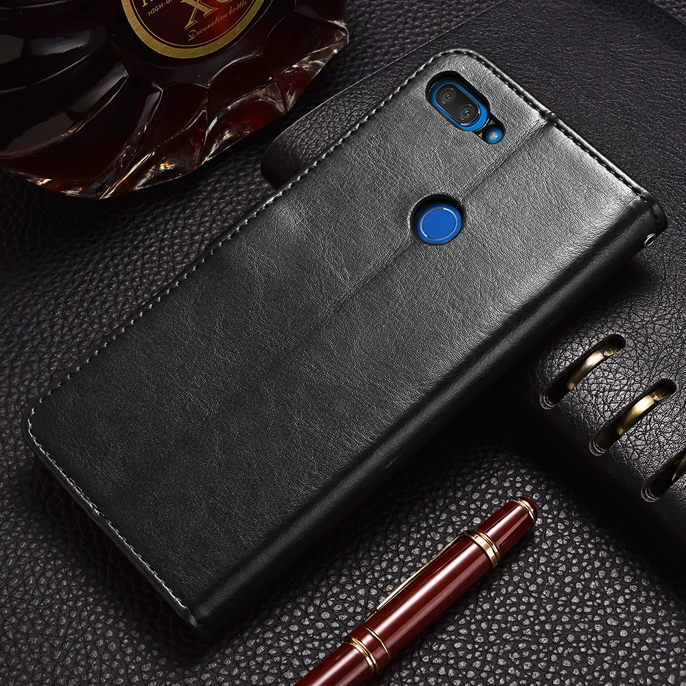 Чехол-книжка TOMKAS с кошельком для Xiaomi mi 8 Lite роскошный винтажный кожаный
