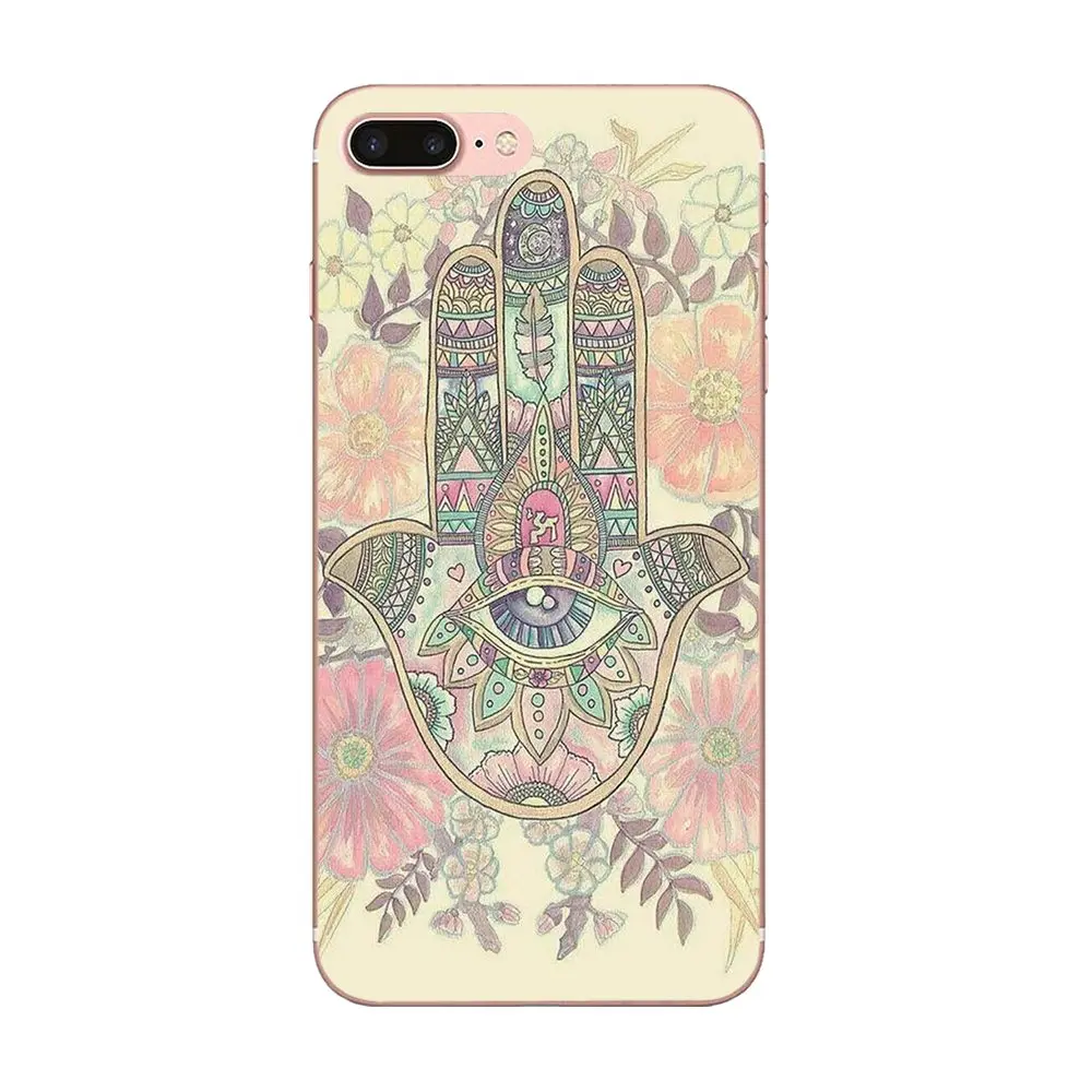 Принт Хамса ручная Мандала стиль дизайн для Galaxy Alpha Core Note 2 3 4 S2 A10 A20 A20E A30 A40 A50 A60 A70 M10