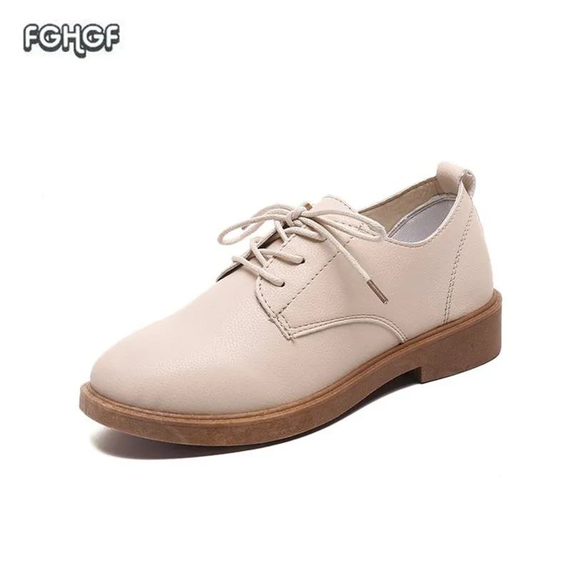 Осенняя женская обувь женщина блок на каблуке женские туфли из мягкой кожи Туфли