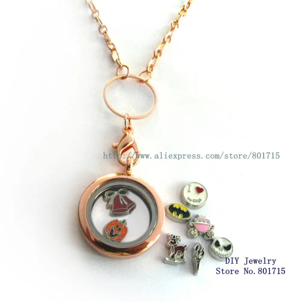 Магнитный круглый кулон 25 мм из нержавеющей стали простая Подвеска розового