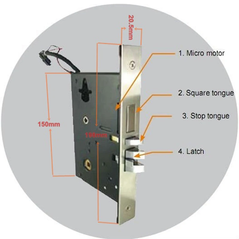 Высокая Продажа цинковый сплав умный отель ключ карты замок|key card locks|card lockhotel key lock