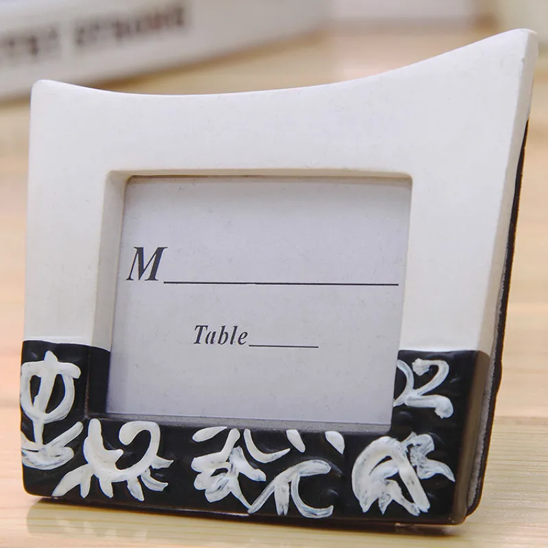 4 шт. свадебные принадлежности черный Белый Цвет Имя Место Держатель для карт