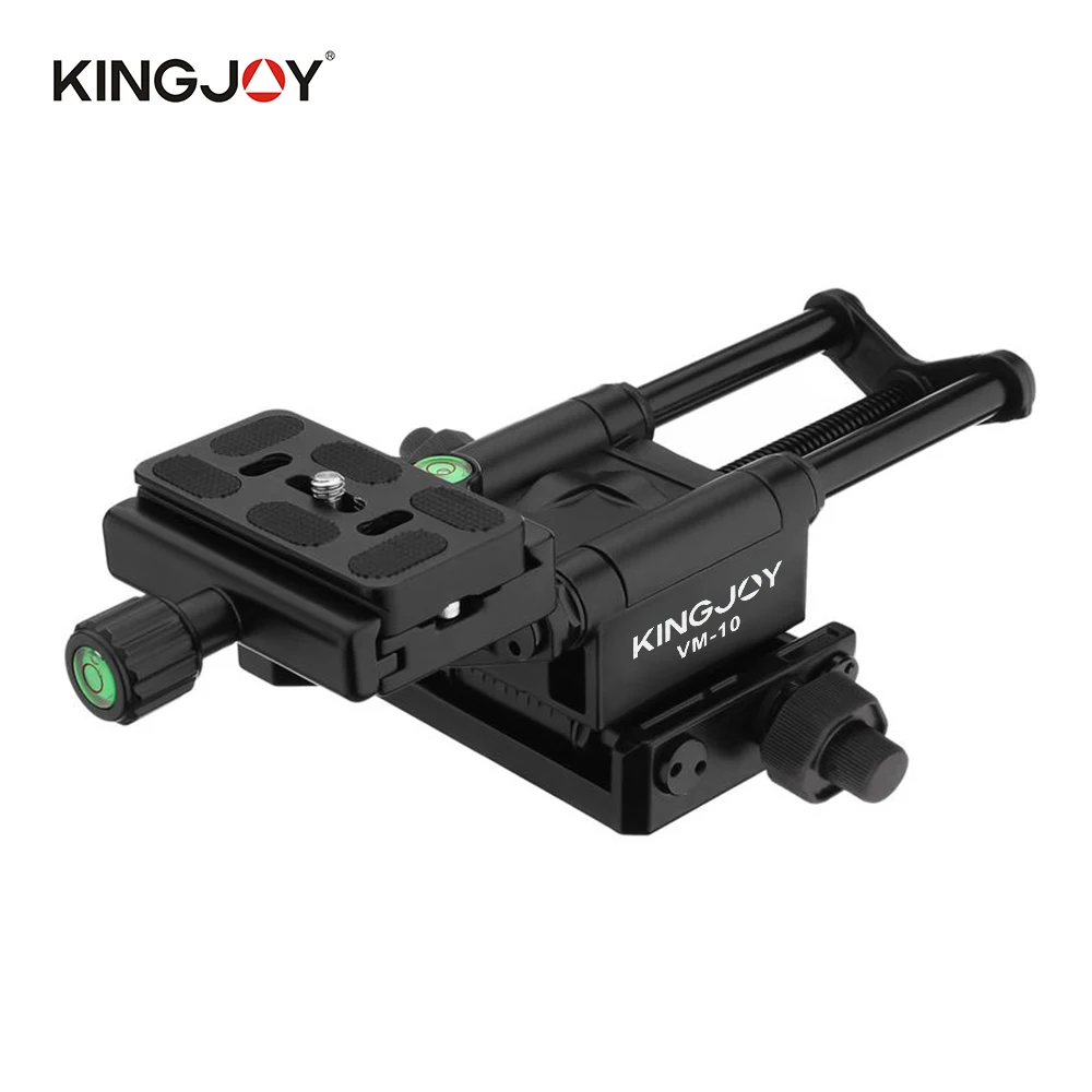 

KINGJOY VM-10 пластина быстрого крепления из алюминиевого сплава Макросъемка шаровая Головка Макросъемка держатель для камеры штатив