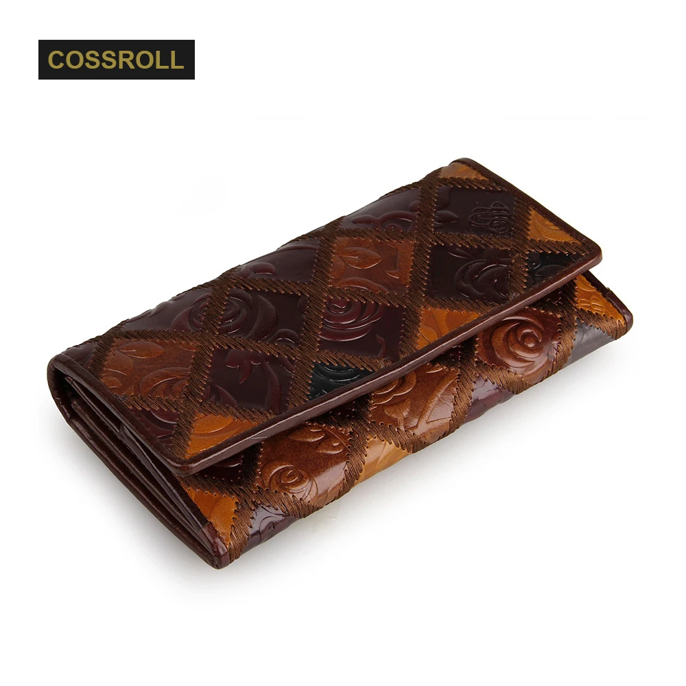 Цвет ful Волшебный цвет кошелек женский Винтаж Настоящая кожа длинные Бумажники