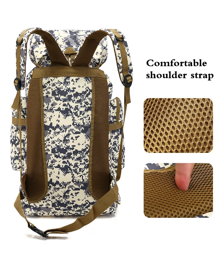 Naturebell 70L Большая вместительная сумка для альпинизма камуфляжный рюкзак военный тренировочный рюкзак для кемпинга