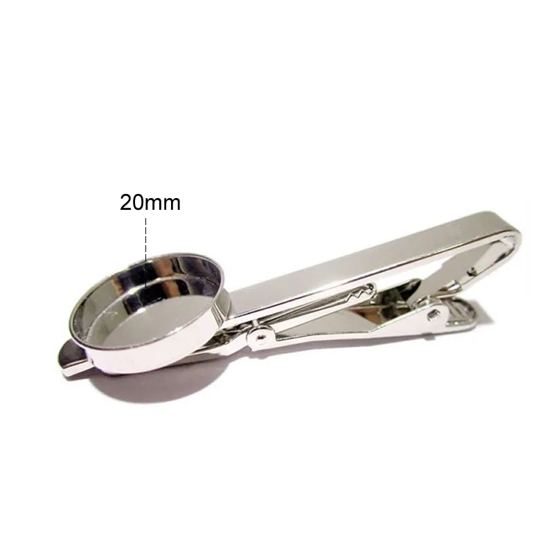 20mm platina plated Beadsnice ID23034 наивысшего качества diy Мужские украшения зажим для галстука уникальный бар галстук с 16 мм зажим для галстука пустой - Окраска металла: 20mm platina plated