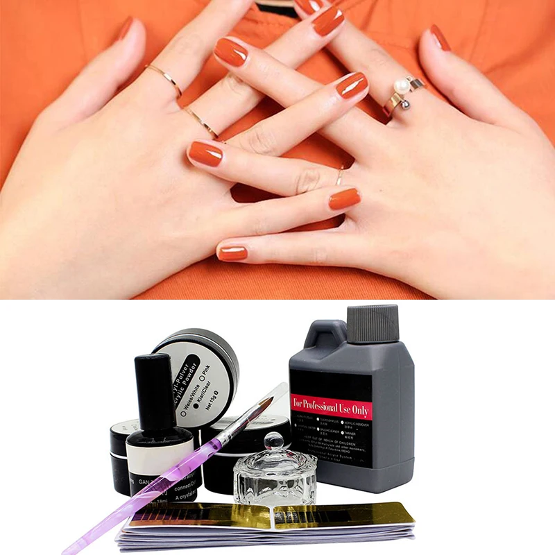 

New Professional Acrylic Nail Kit Nail Art Set Liquid Powder Pen Crtsyal Cup DIY Manicure Tool