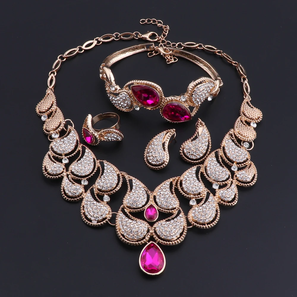 Комплект ювелирных изделий из африканских бусин в Дубае Свадебный Женский