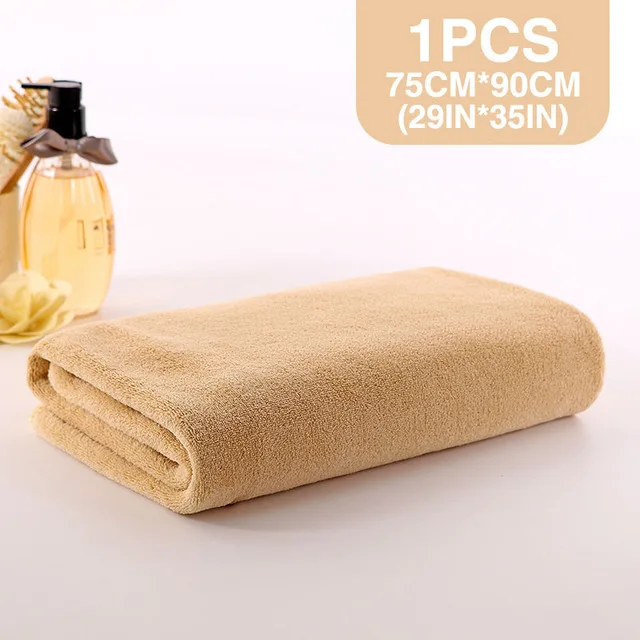 KHAKI 75X90CM Детское банное полотенце Curbblan, детское банное полотенце для новорожденных, муслиновая мочалка из микрофибры, очень мягкое полотенце для ухода за кожей, s 70*150 см, для малышей - Цвет: KHAKI 75X90CM