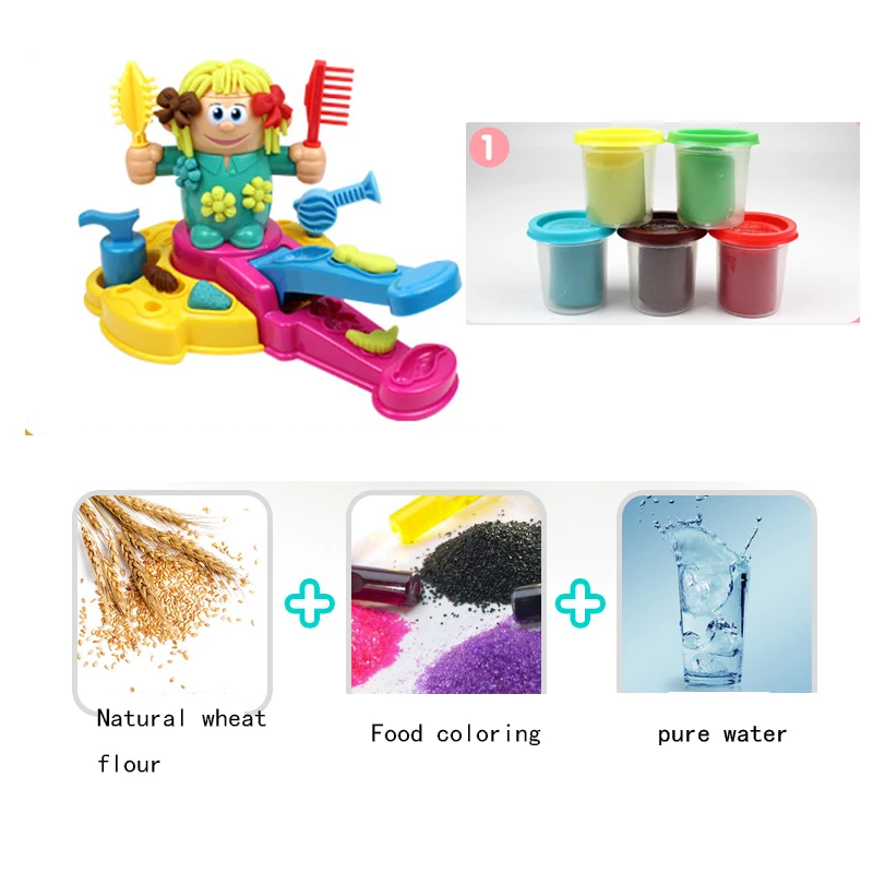 Красочные Дети Пластилин играть тесто игрушка модель набор ручной DIY глиняный