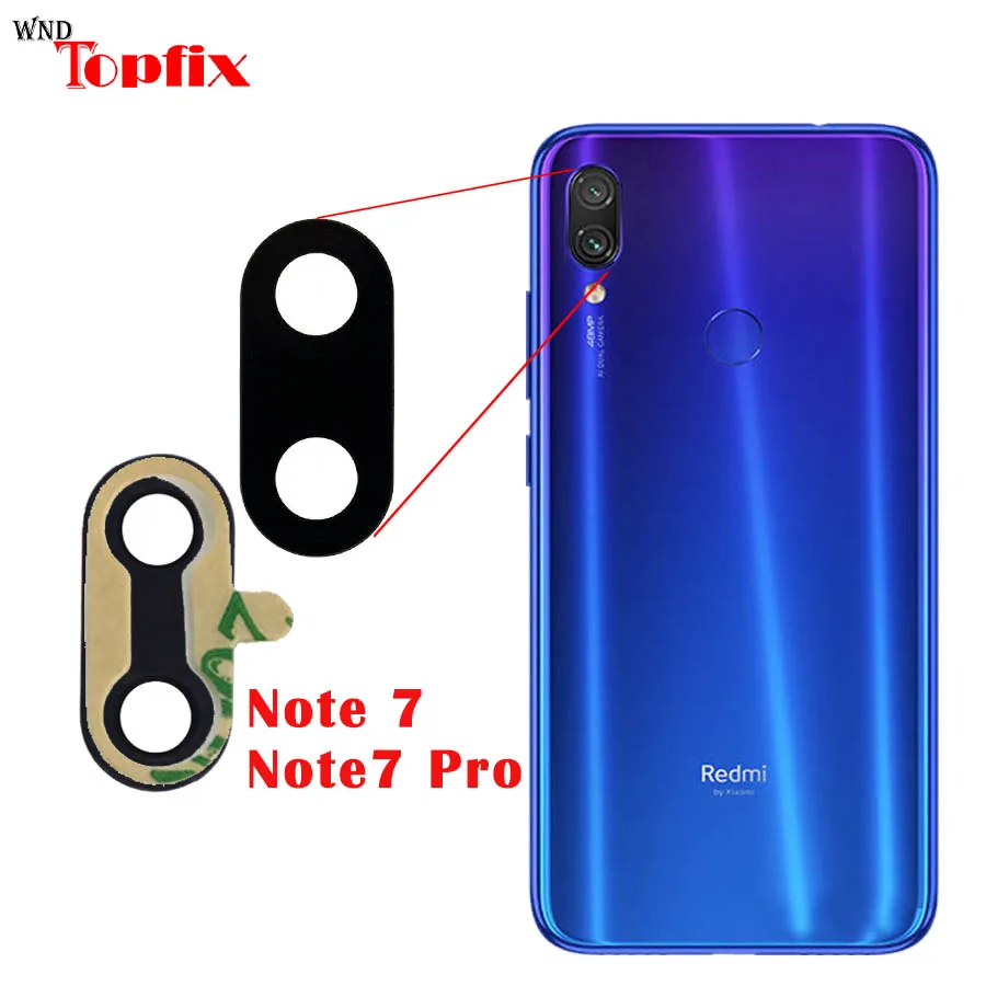 Для Xiaomi Redmi 7 6 6A 6Pro Note 7 Note 6 Pro стекло для камеры Xiaomi Mi9 Mi8 Lite задняя камера стеклянная крышка объектива с клеем