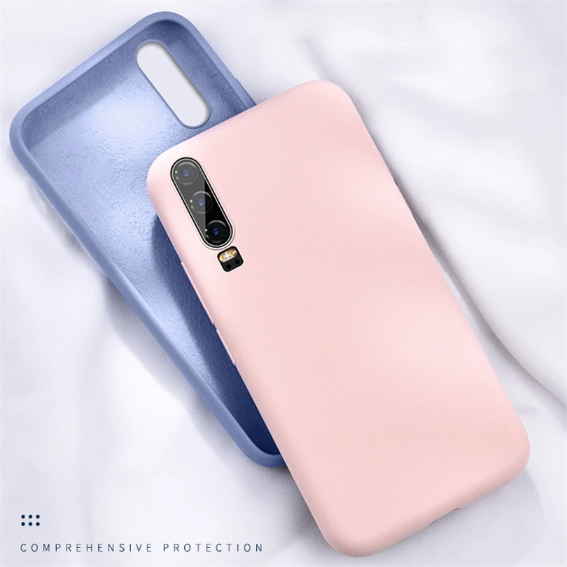 Противоударный чехол для телефона Huawei P30 Pro P20 Lite P Smart 2019 жидкостный Мягкий