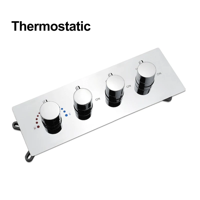 Thermostatic hm Смеситель для управления краном Душевой кран Латунный скрытый смеситель Смеситель - Цвет: Thermostatic