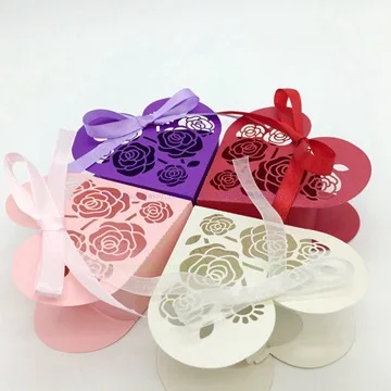 Коробка для конфет коробка из шоколадной бумаги Подарочная сердце цветок