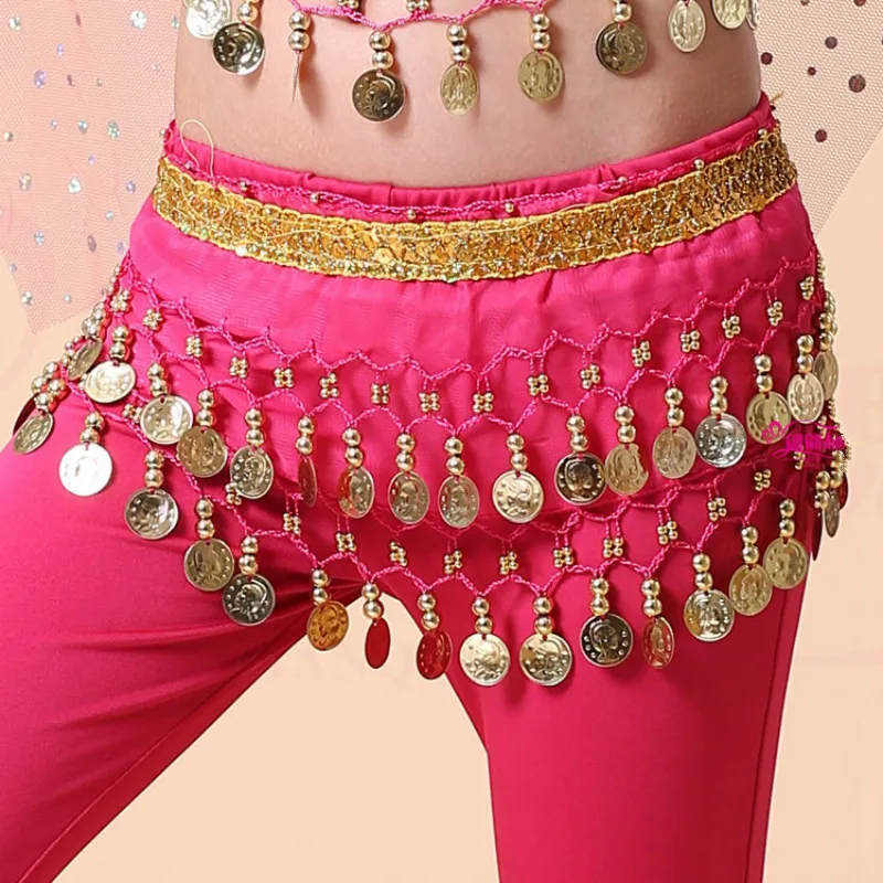 Детский платок для танца живота Ruoru аксессуар шарфа юбка с золотым поясом костюм