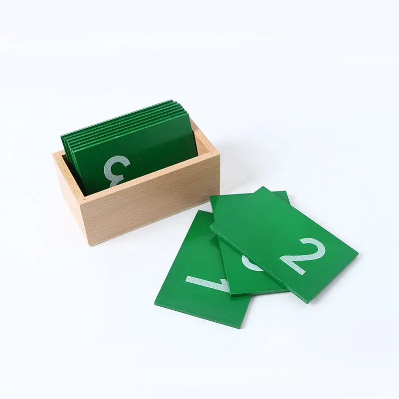 

Wooden Early Educational Montessori Math Toy Mathematics Sandpaper Numerals Box Montessori Math Materials Learning Toys C146T