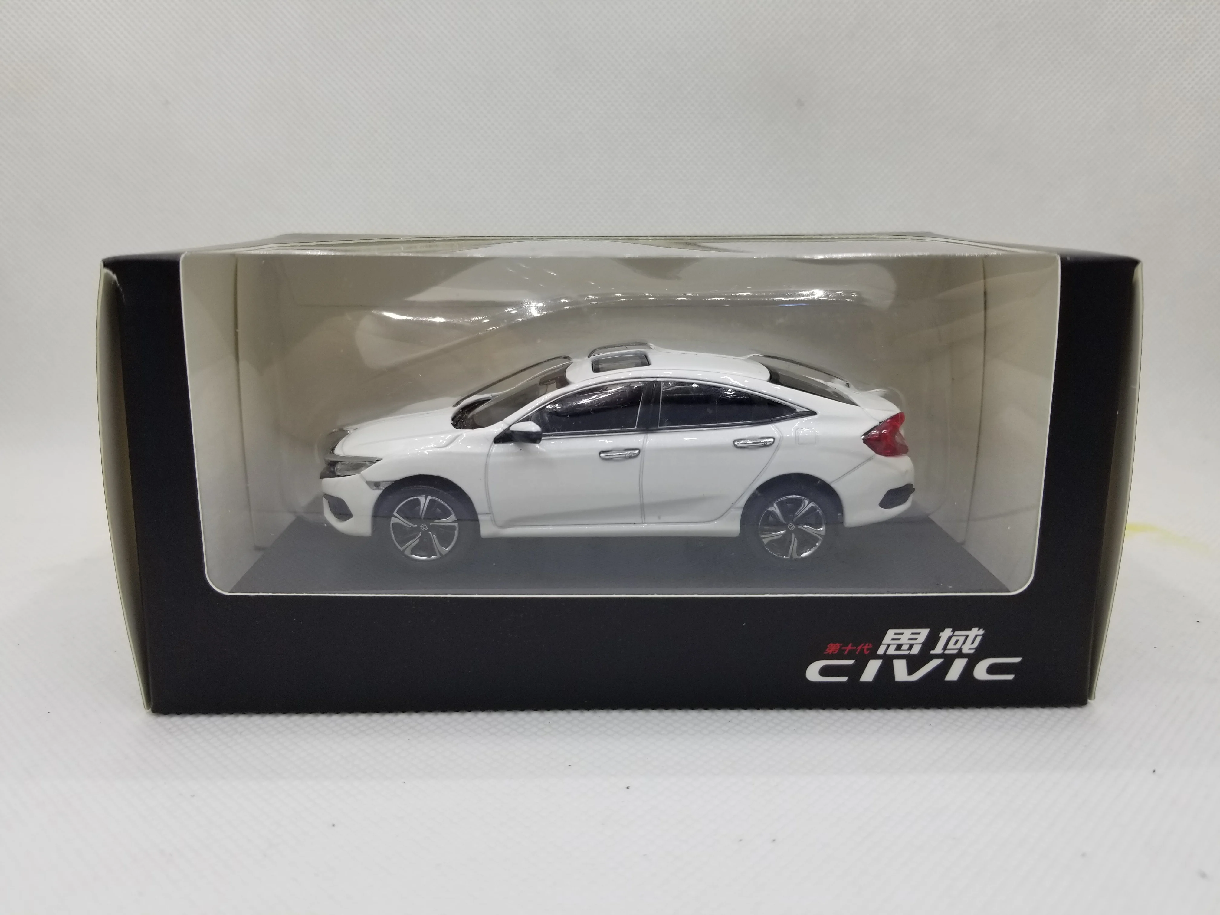 1:43 модель литья под давлением для Honda Civic 2016 MK10 игрушечный автомобиль из белого