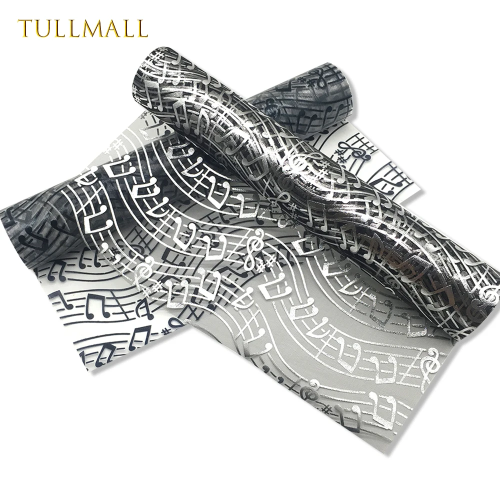TULLMALL, 5 ярдов, 28 см, тюль с музыкальными нотами, прозрачная органза, рулон, ткань для детской вечеринки, подарок на свадьбу, вечерние украшения
