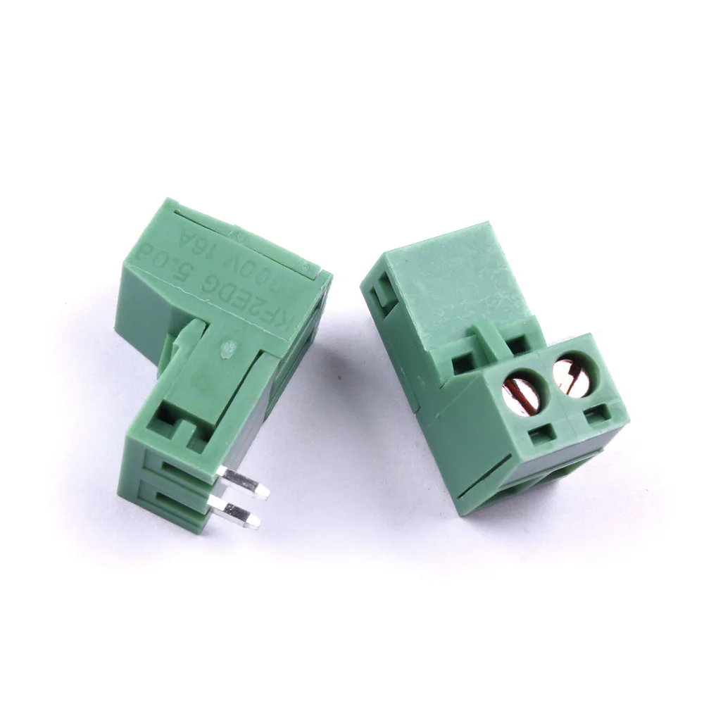 10 шт./лот зеленый 2 Pin соединение хорошее изоляционное свойство 5 08 мм Шаг