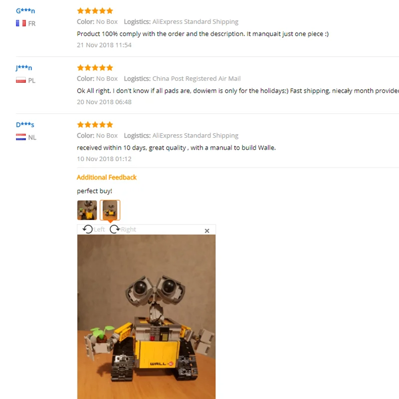 LCreator робот WALL-E фигурка стены технологические строительные блоки игрушки для детей совместимы