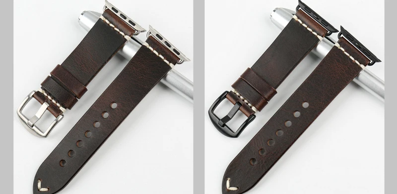 Аксессуары для часов MAIKES, браслеты, ремешок из натуральной кожи для Apple Watch, ремешок 44 мм, 40 мм, iWatch, полосы 42 мм, 38 мм, ремешок для часов