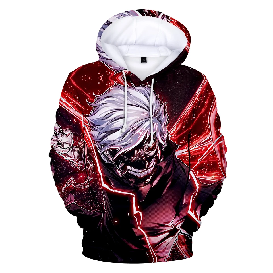 Tokyo ghoul/одежда Пальто Сезон осень-зима Теплая свободная толстовка с капюшоном для