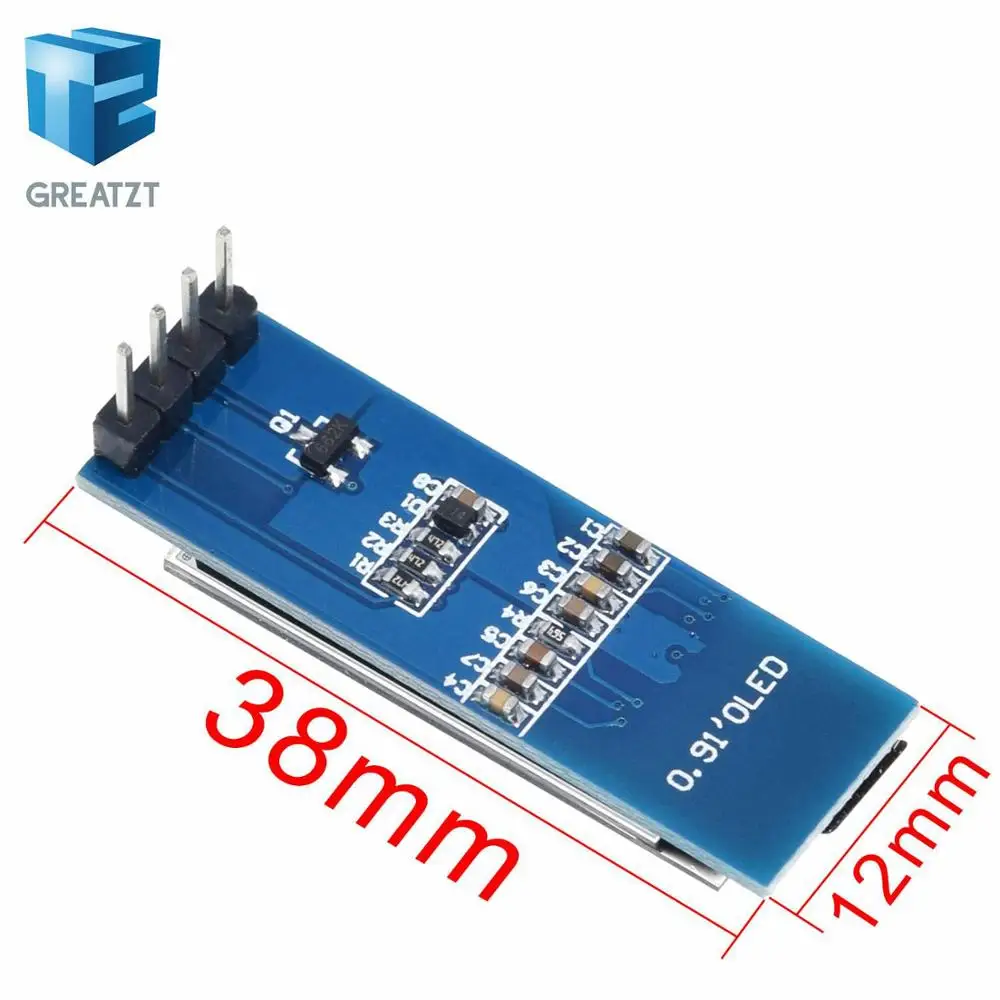 1 шт. 0.91 дюймов OLED модуль &quotБелый 128x32 ЖК дисплей LED Дисплей 0.91&quot IIC общаться|oled