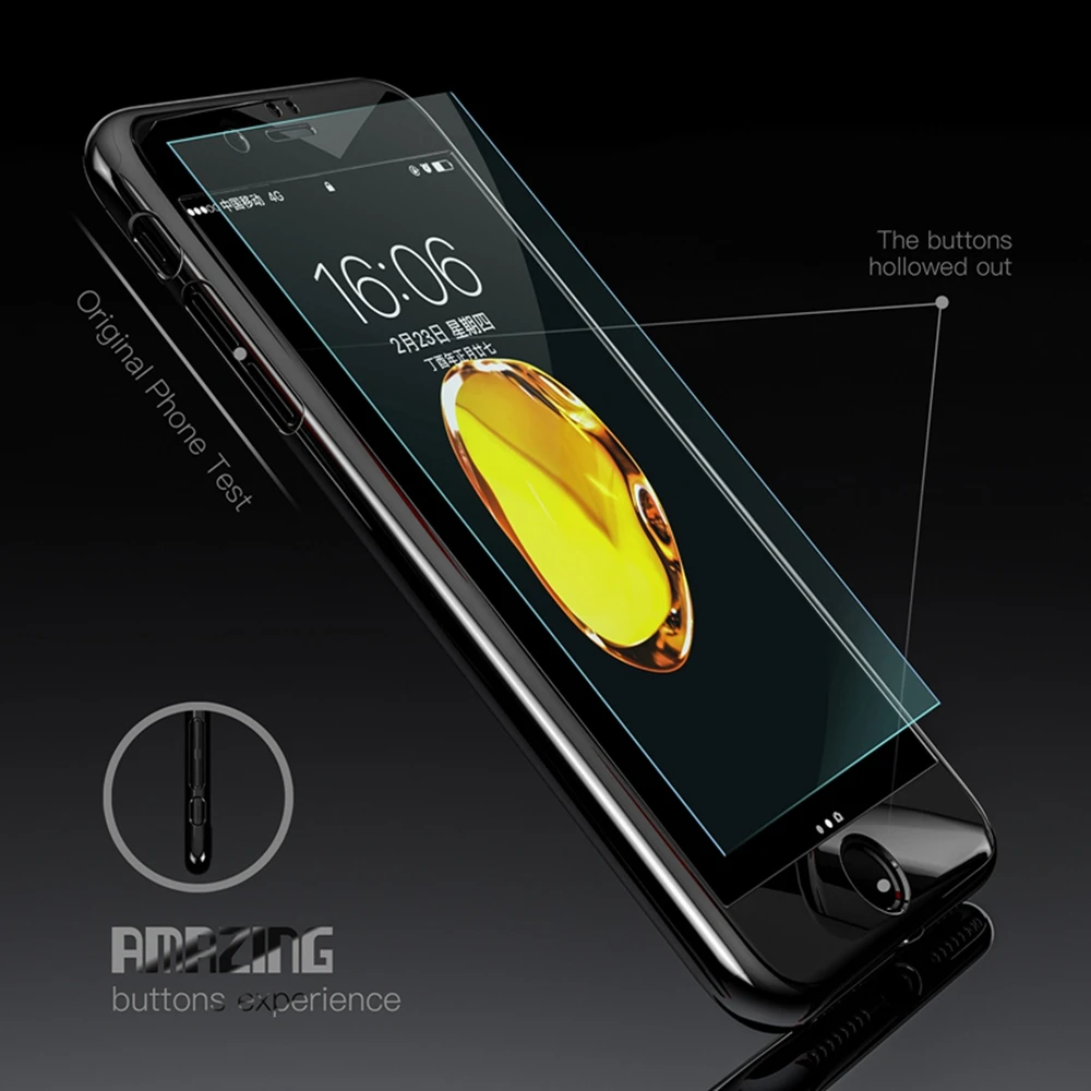 Roybens для iPhone 6 7 Чехол Ультра тонкий глянцевый роскошный блестящий зеркальный