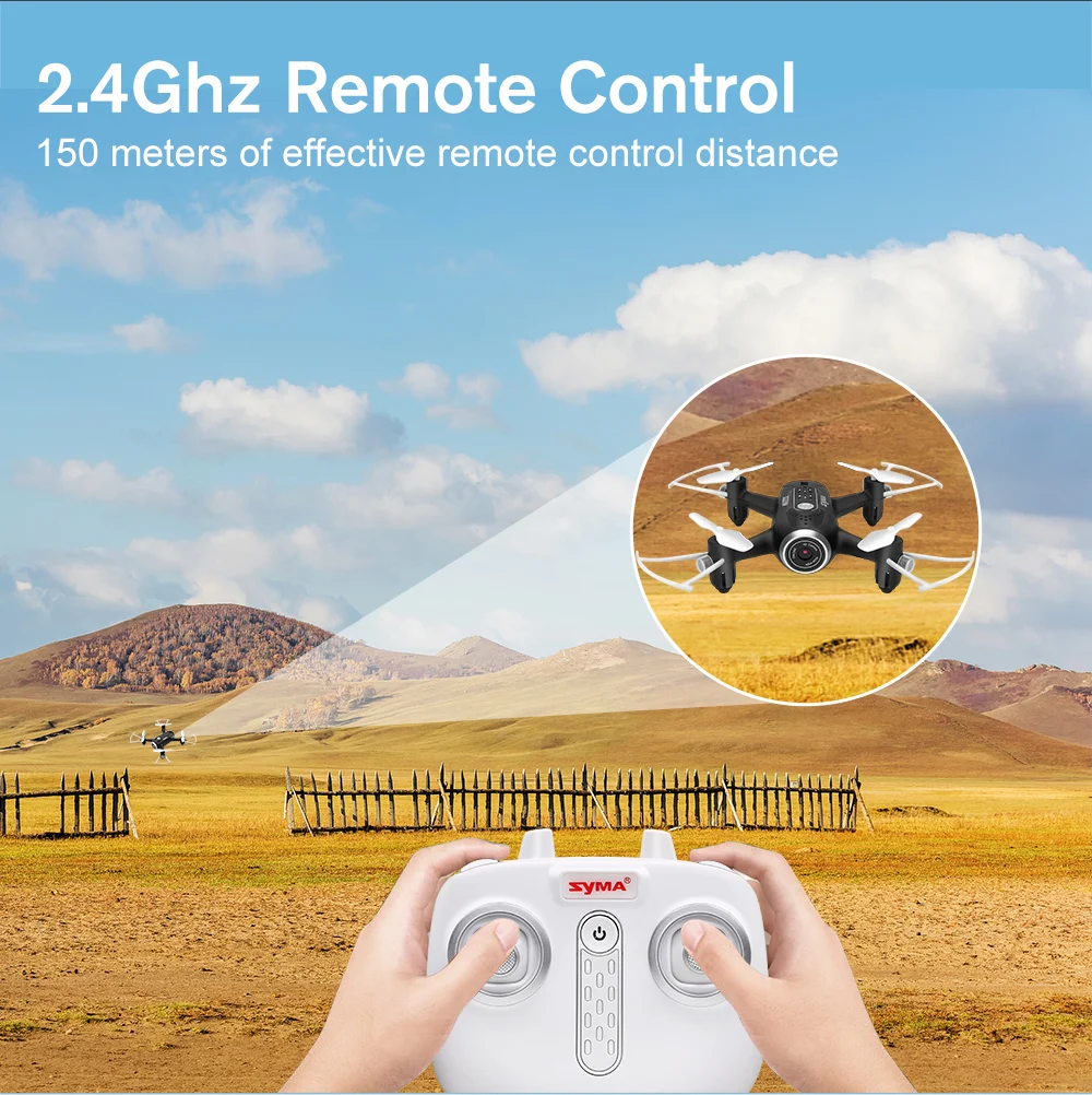 SYMA официальный X22W Радиоуправляемый вертолет Дрон Квадрокоптер камера FPV Wifi в режиме реального времени Трансмиссия Безголовый режим Hover функциональные дроны
