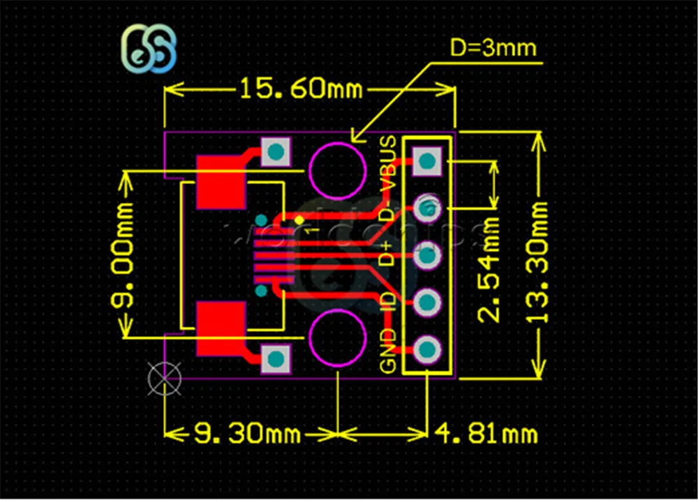 5 шт. Мини Micro USB Для DIP адаптер конвертер тип A Женский Мужской USB адаптер 2,54 мм Печатная плата Разъем DIY Электронный