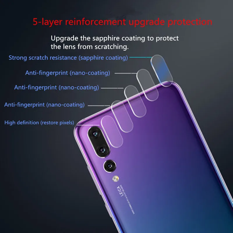 Задняя крышка объектива камеры из закаленного стекла для HuaWei Honor View mate 20X10 P30 P20 Pro Lite 8X Nova 3 Play защитная пленка