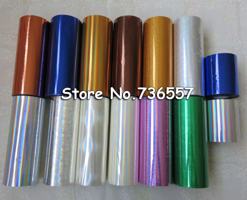 1 рулон фольги для горячего тиснения голографической Прозрачная Фольга из