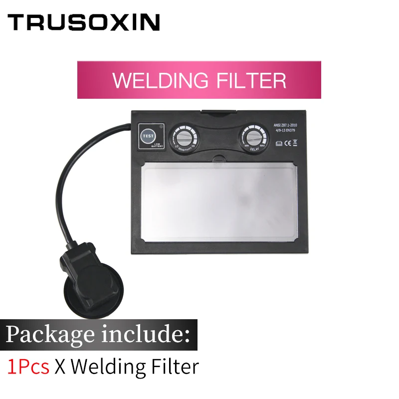 Welding Filter Солнечная Авто Затемнение/полировка/шлифовальный шлем/маска для лица/Сварочная маска/колпачок фильтра/объектив для сварщика и плазменной резки - Цвет: Welding Filter