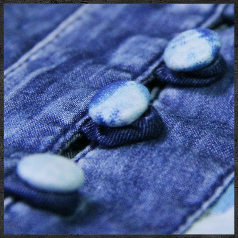 2017 женские джинсовые винтажное платье Стенд воротник печати короткие летние