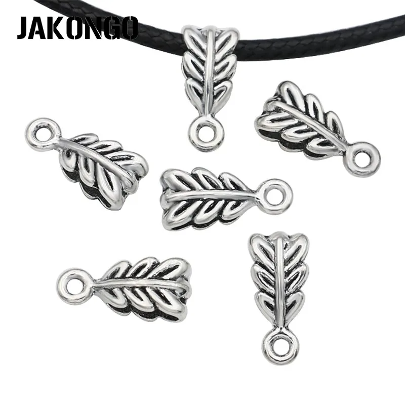 JAKONGO 20 шт. Тибетский посеребренный зажим подходит для европейских браслетов