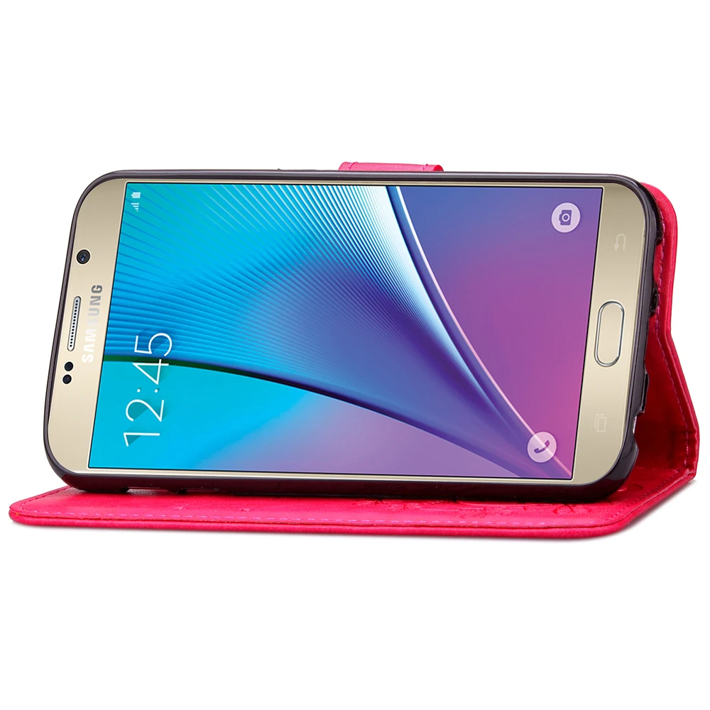 Чехол для Samsung Galaxy Note 5 Note5 N920 N9200 N920g SM N920w8 N920v откидной кошелек кожаный чехол