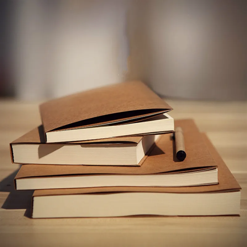Винтажная пустая книга для набросков альбом записная книжка ежедневный блокнот