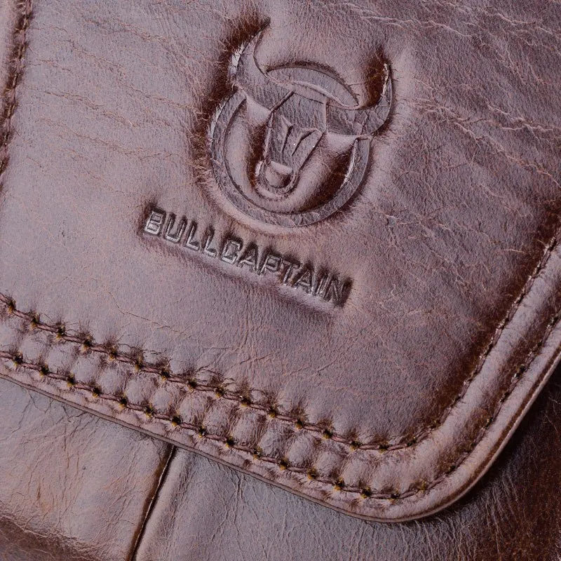 BULLCAPTAIN 2018 Для мужчин кожаные сигареты чисто Талии Мешок Fanny Pack Pck Bum мешок кошелек