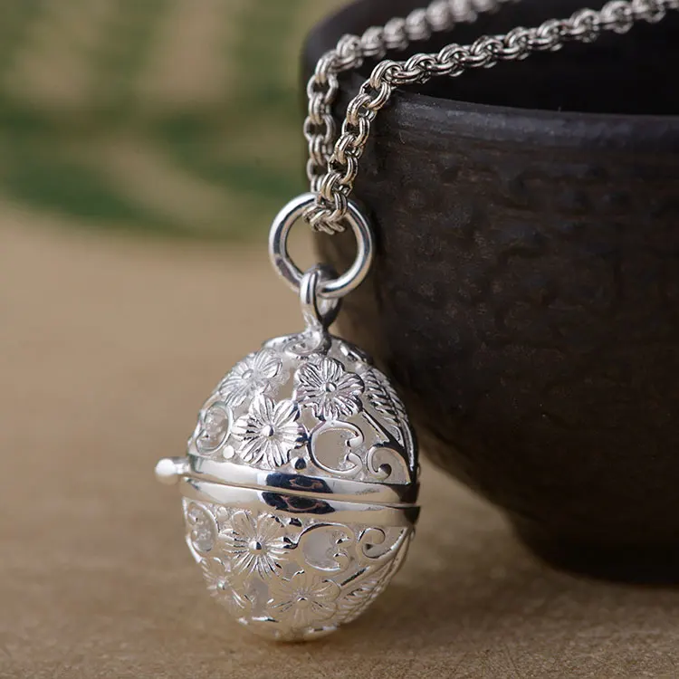 FNJ 925 Серебряный цветок кулон Новая мода Gawu коробка чистый S925 оригинальные тайские серебряные подвески для женщин и мужчин Изготовление ювелирных изделий