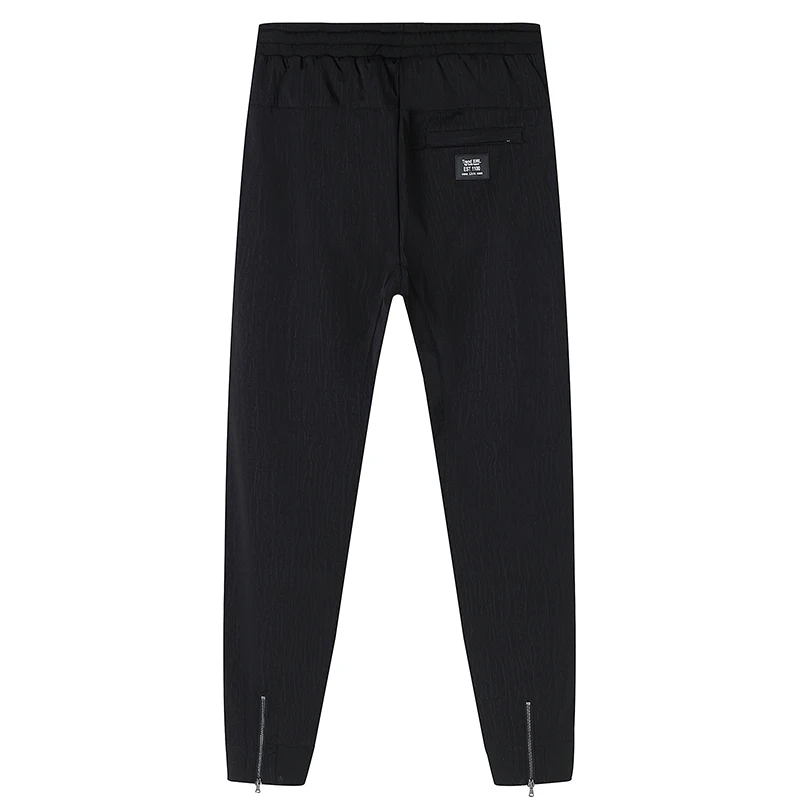 Мужские брюки тренировочные нейлон карандаш повседневные эластичные мужские
