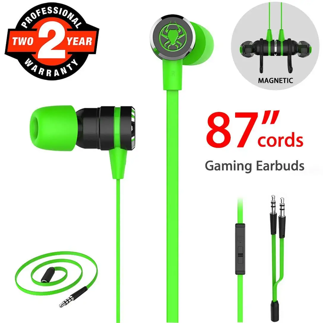 Green PLEXTONE G20 наушники-вкладыши с микрофоном Проводная Магнитная игровая гарнитура стерео бас наушники компьютерный наушник для телефона Spo - Цвет: Green
