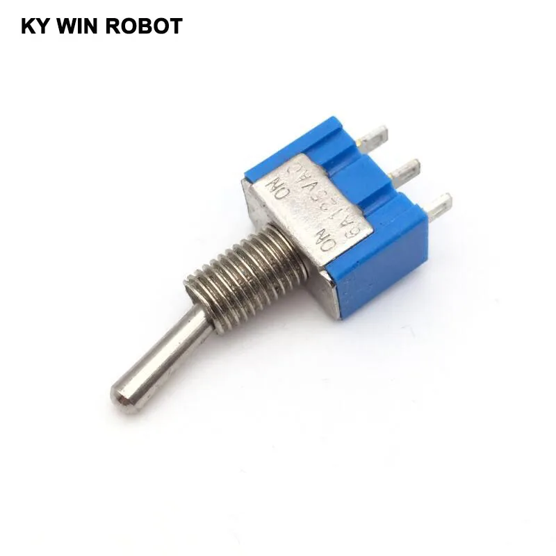 10 шт./лот Синяя Мини фотосессия 3 контактные SPDT ON 6A 125VAC миниатюрные