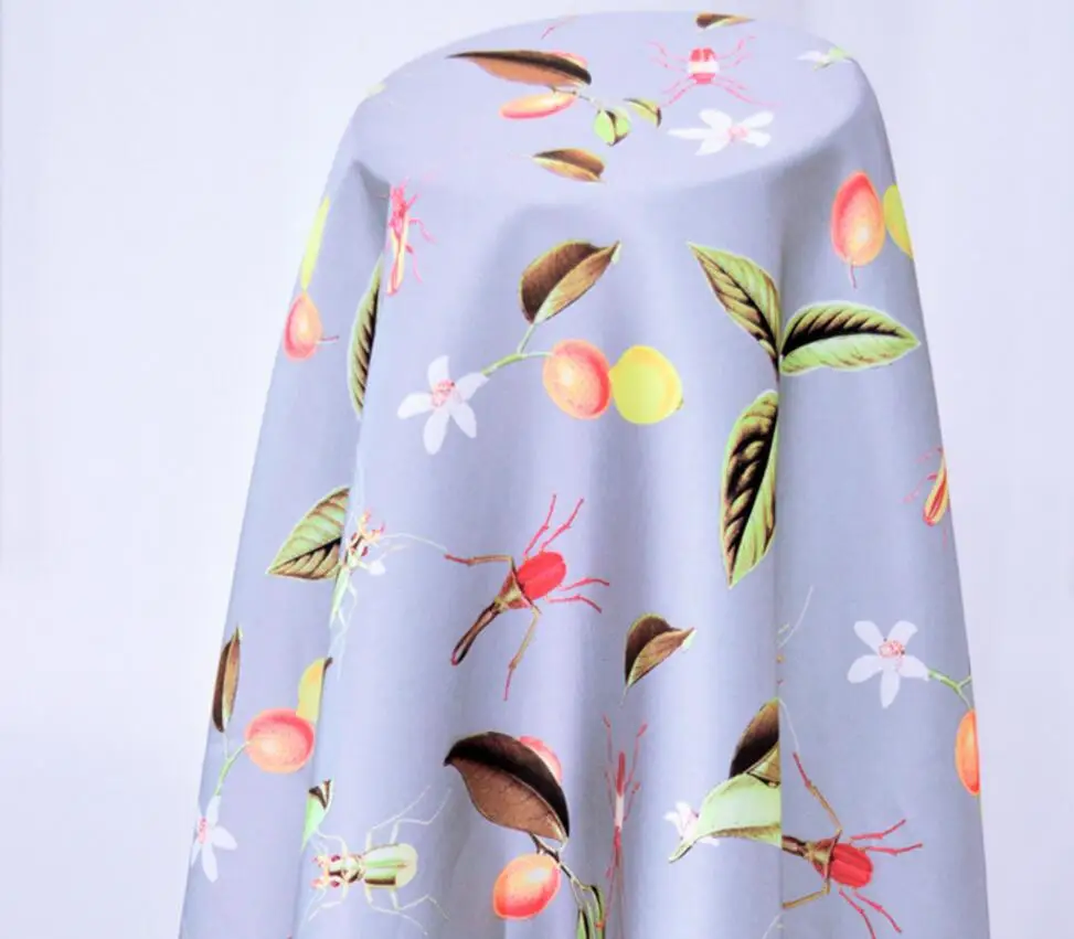 2 метра печати муравья фрукты цветок полиэфирная ткань для одежды шитье модное