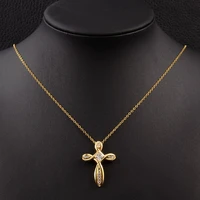 religion cross pendant necklace women collier ethnique colar feminino colares pingente cruz kolye ucu cristal jewelry n065 n0341