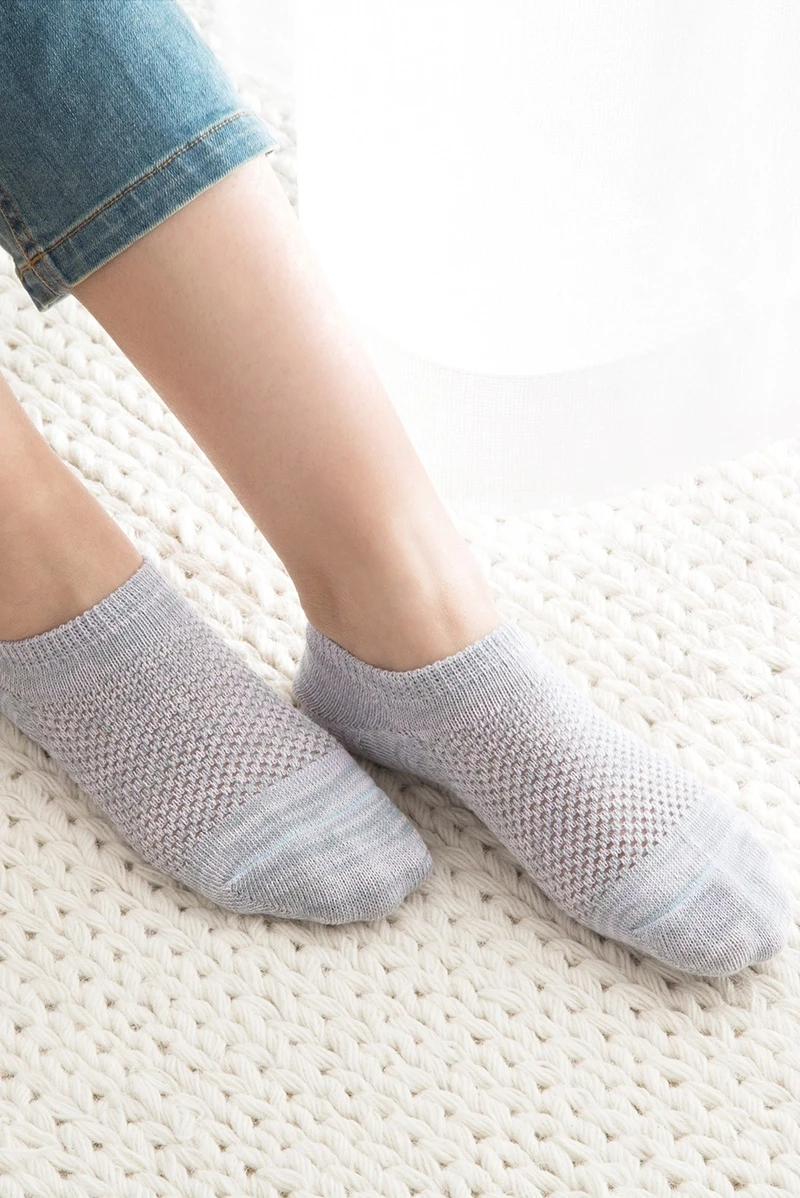 Летние вентиляции рот носки мэм одноцветное Цвет летние нескользящие