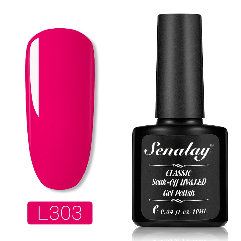 L303 Senalay, Гель-лак для ногтей, неоновый, 6 цветов, гель для маникюра, Нейл-арт, полуперманентный, полибазовый, грунтовка, Гель-лак, гибридный лак для ногтей - Цвет: L303